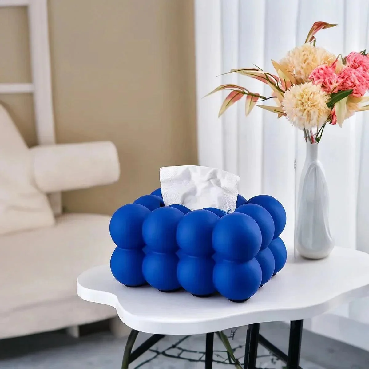 Ceramic Bubble Shape Tissue Box -  - #tag1#