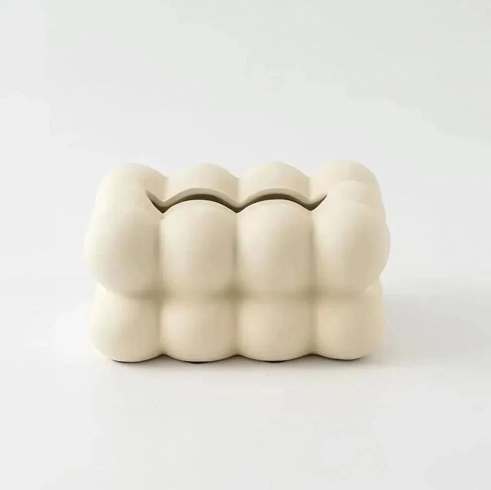 Ceramic Bubble Shape Tissue Box -  - #tag1#