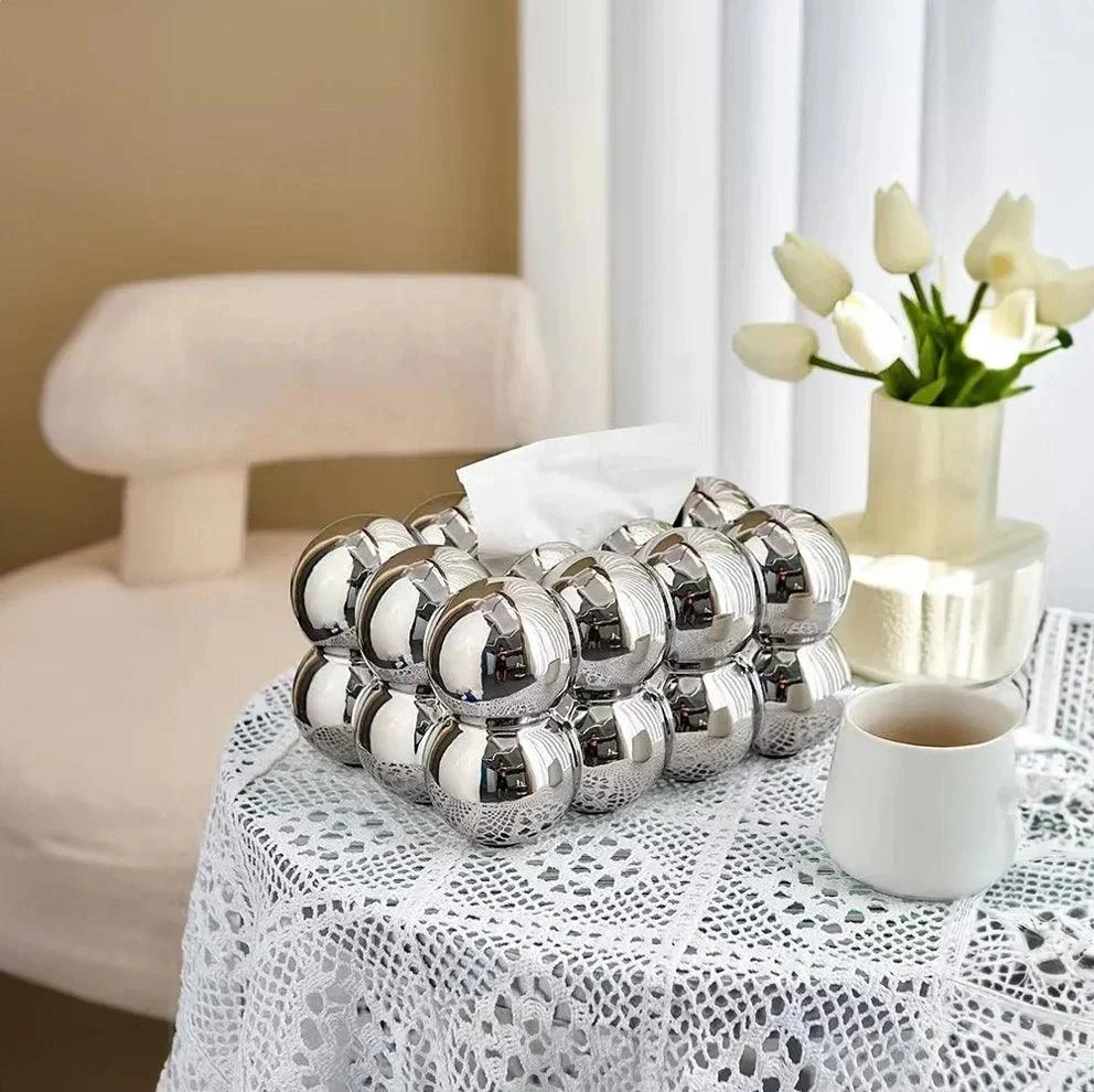 Ceramic Bubble Shape Tissue Box -  - #tag1#