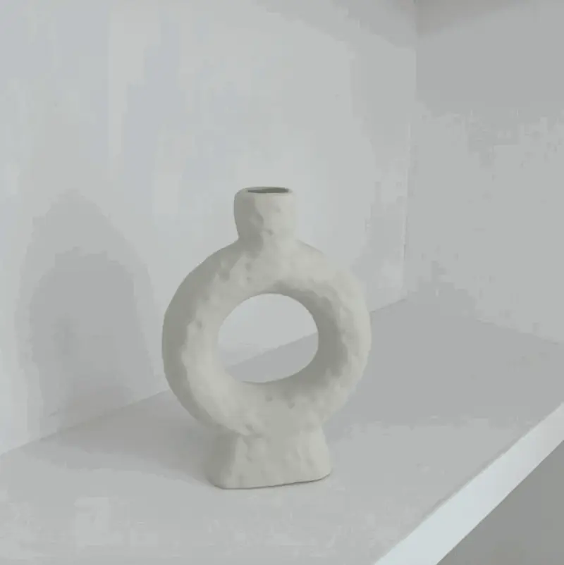 Ceramic Candle Holder Circle tag1