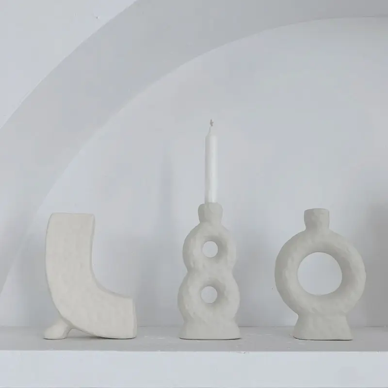Ceramic Candle Holder Circle tag1