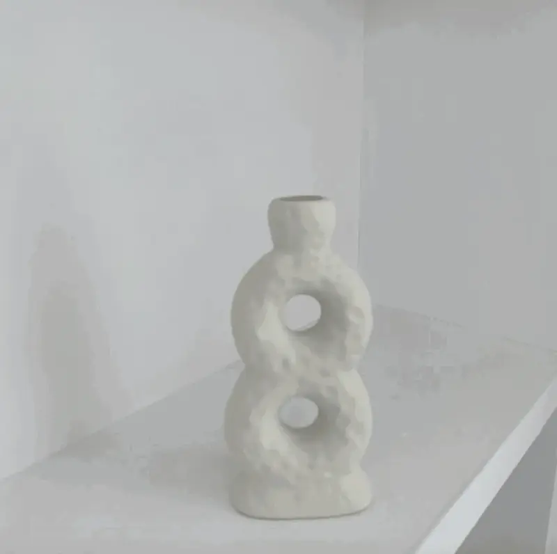 Ceramic Candle Holder Circle tag1