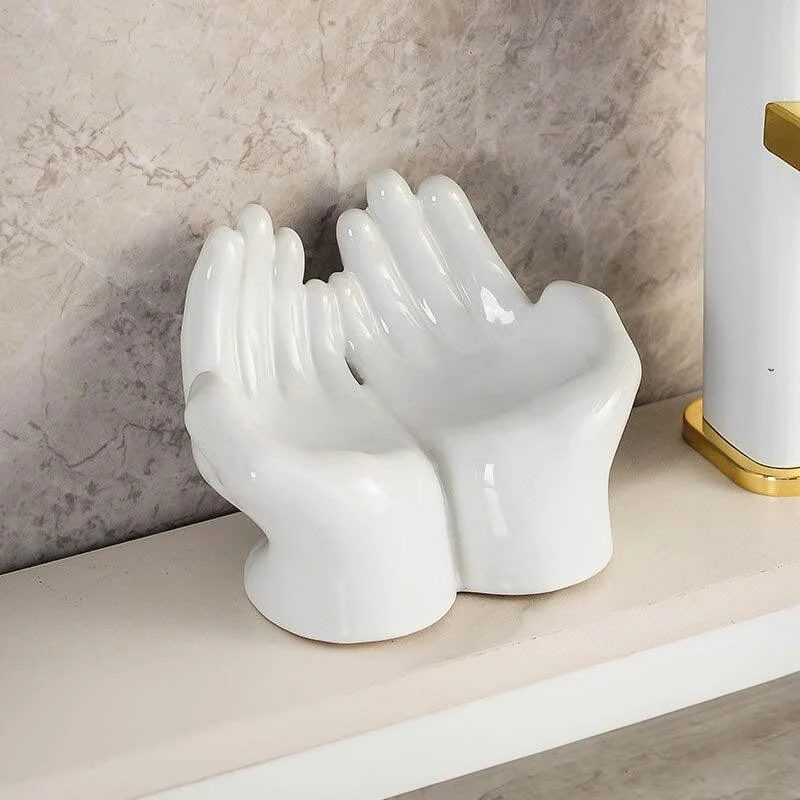 Ceramic Cartoon Palm Soap Holder -  - #tag1#