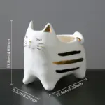 Ceramic Cat Vase Decor tag1