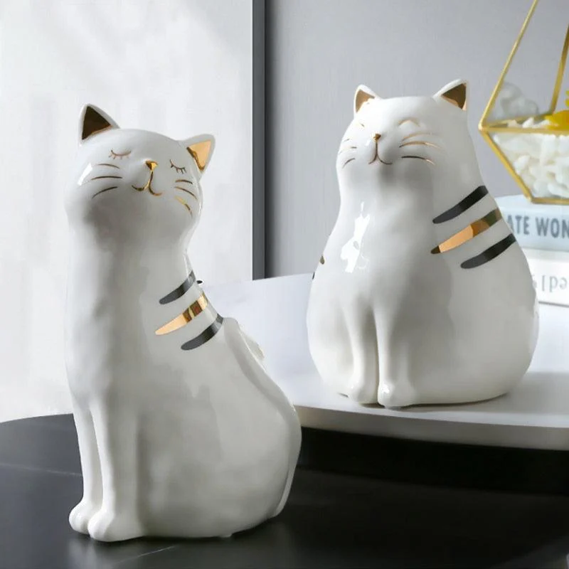 Ceramic Cat Vase Decor -  - #tag1#