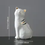 Ceramic Cat Vase Decor tag1
