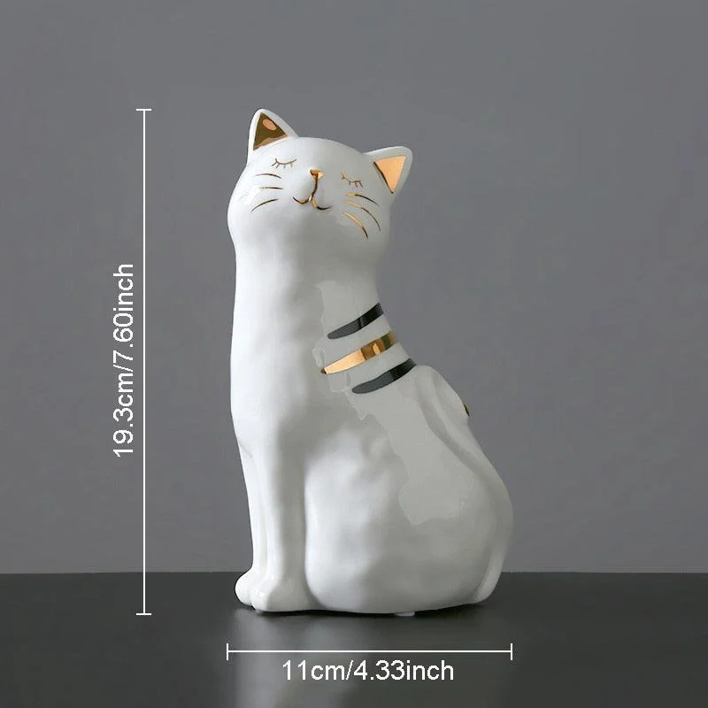 Ceramic Cat Vase Decor -  - #tag1#