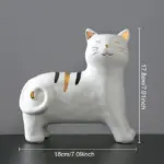 Ceramic Cat Vase Decor tag1