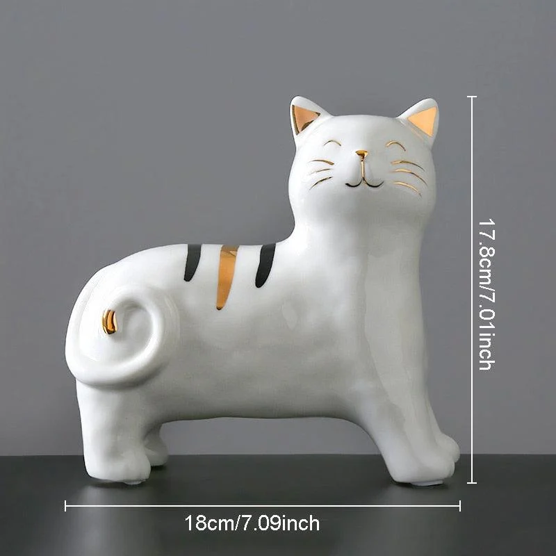 Ceramic Cat Vase Decor -  - #tag1#