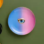 Ceramic Colourful Eye Jewellery Tray tag1