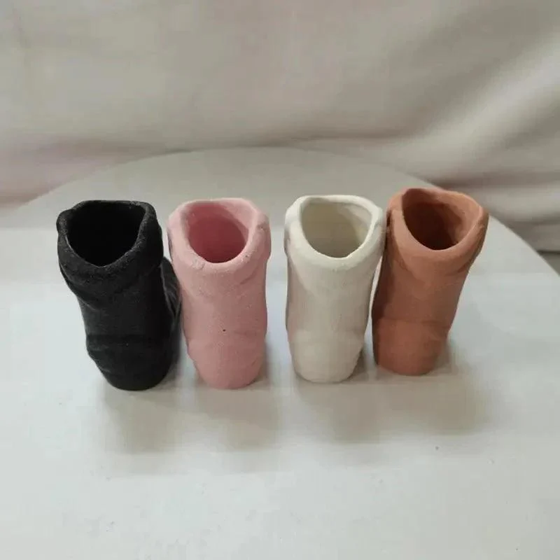 Ceramic Cowboy Boot Match Stick Holder With Striker -  - #tag1#