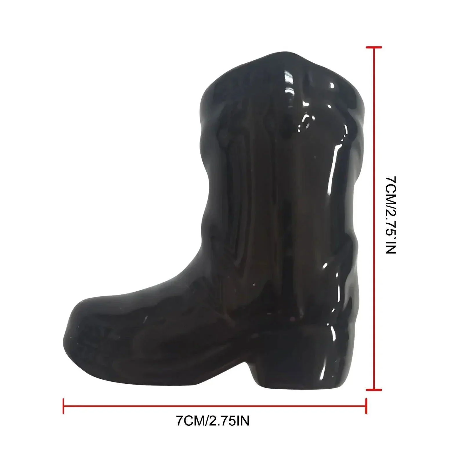 Ceramic Cowboy Boot Match Stick Holder With Striker -  - #tag1#