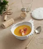 Ceramic Crab Bowl with Lid White tag1