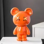Ceramic Cross Eyed Bear tag1