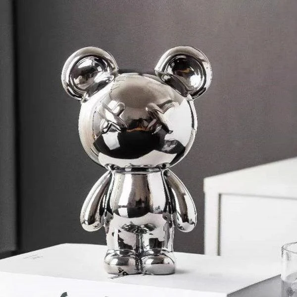 Ceramic Cross Eyed Bear -  - #tag1#