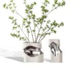Ceramic Curved Vase tag1