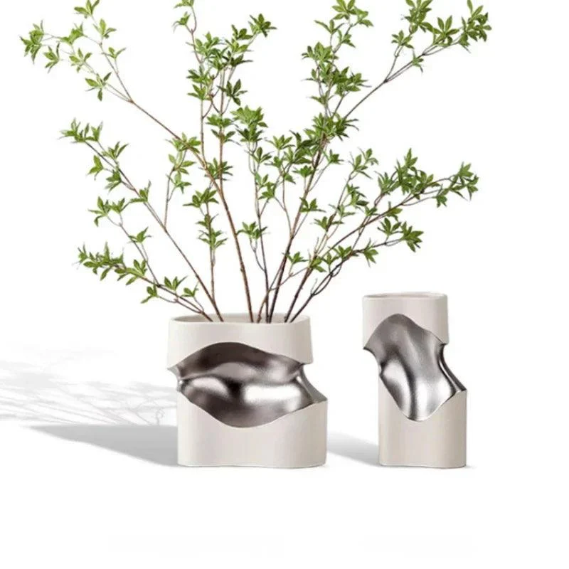 Ceramic  Curved Vase -  - #tag1#