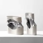 Ceramic Curved Vase tag1