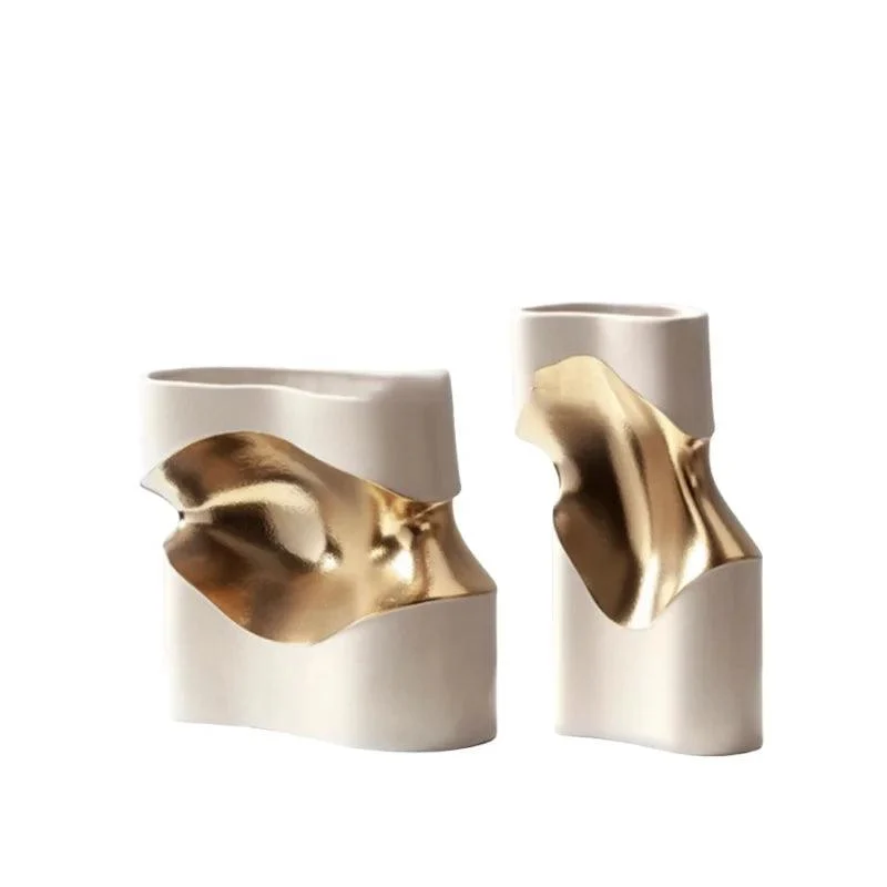 Ceramic  Curved Vase -  - #tag1#