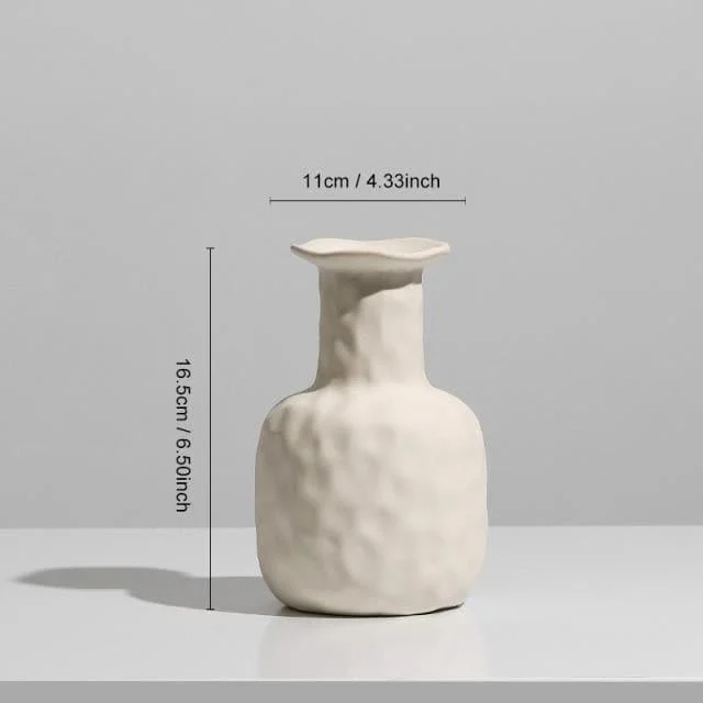 Ceramic Decorative Vase Nordic Style Beige -  - #tag1#