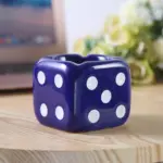 Ceramic Dice Shaped Ashtray tag1