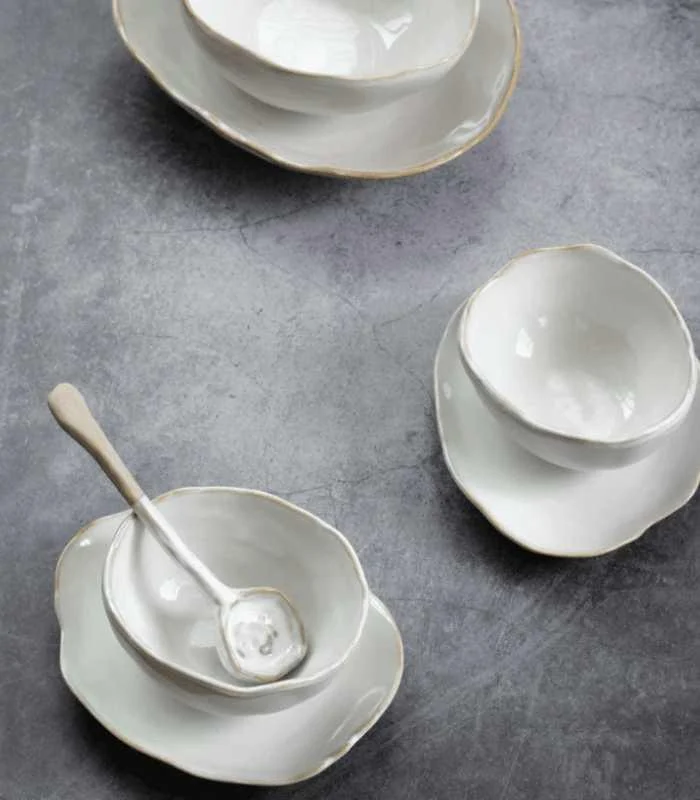 Ceramic Dinner Plates Tableware Handmade Dove -  - #tag1#