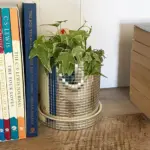 Ceramic Disco Mirror Ball Planter Pot tag1