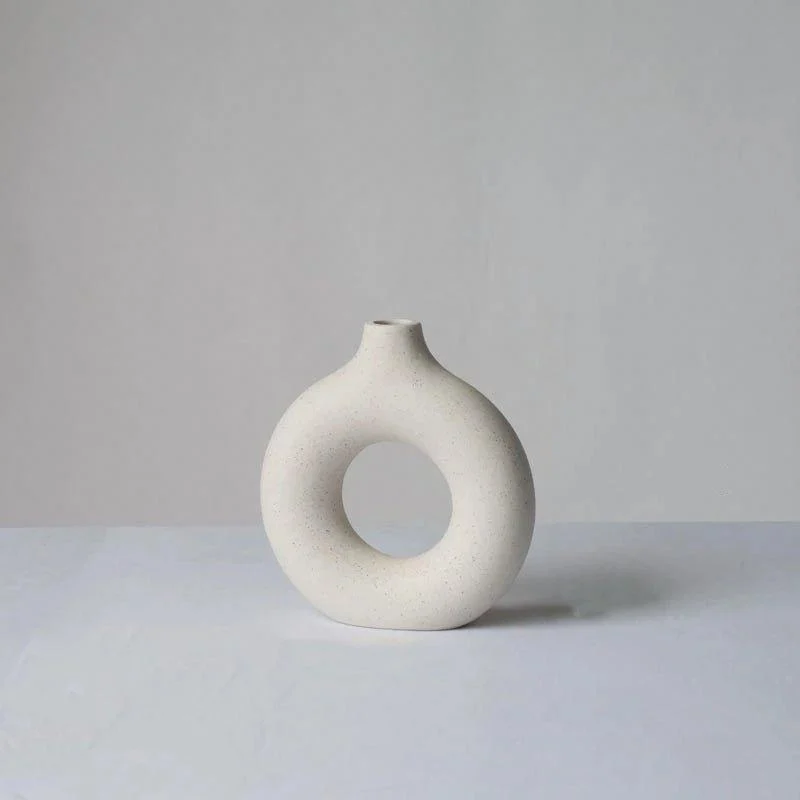 Ceramic Donut Vase -