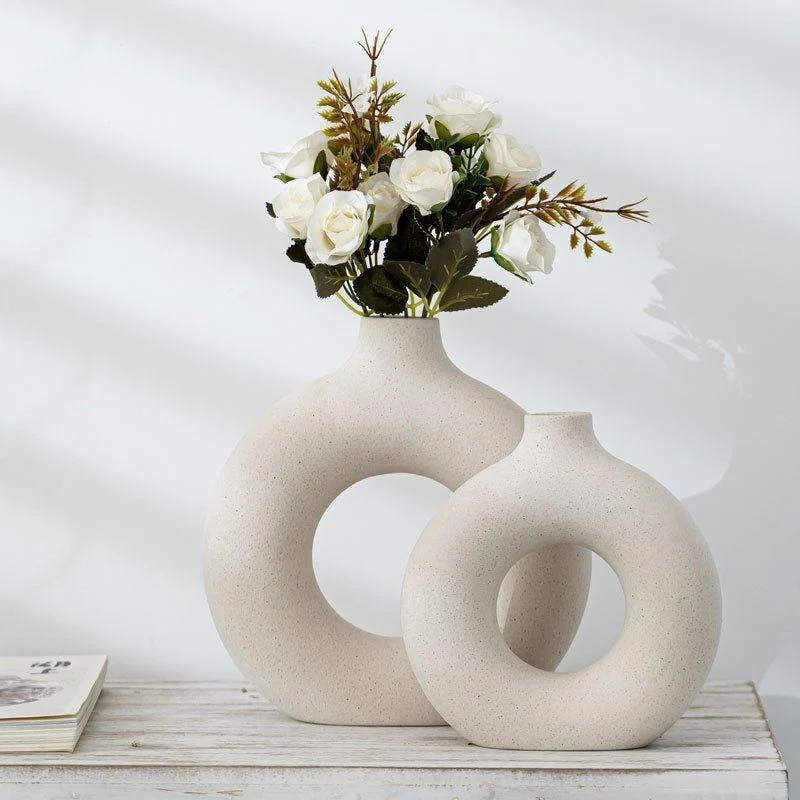 Ceramic Donut Vase -