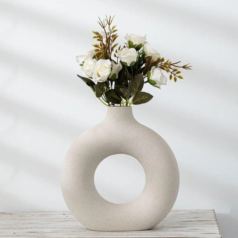 Ceramic Donut Vase -