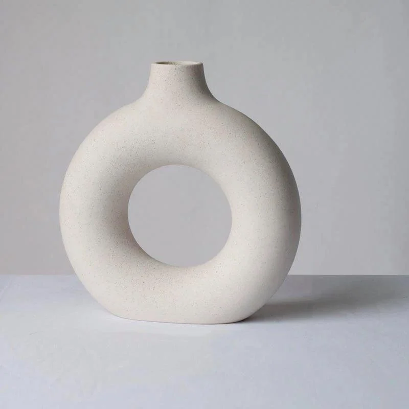 Ceramic Donut Vase -