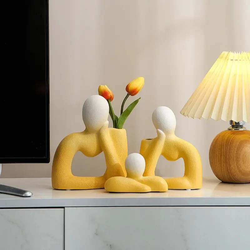 Ceramic Family Themed Vase tag1