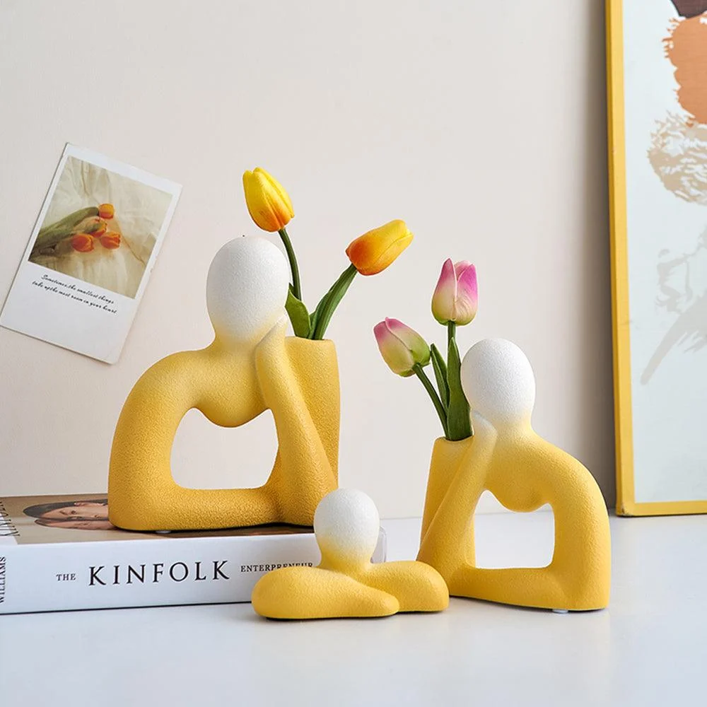 Ceramic Family Themed Vase -  - #tag1#