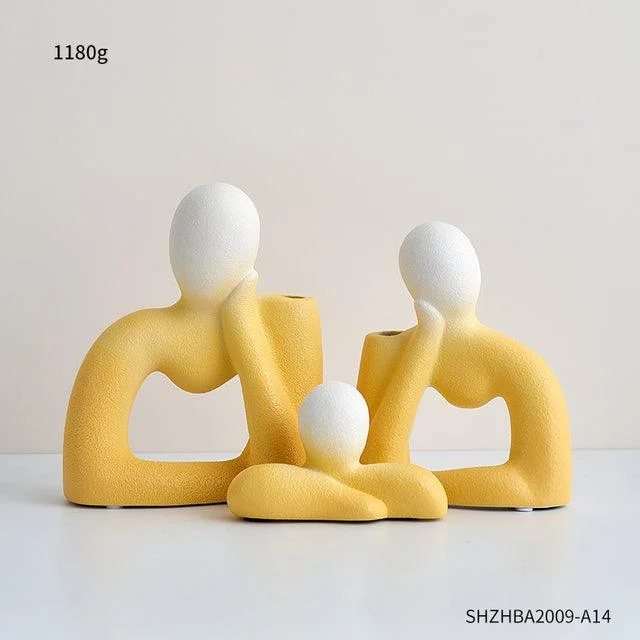 Ceramic Family Themed Vase -  - #tag1#