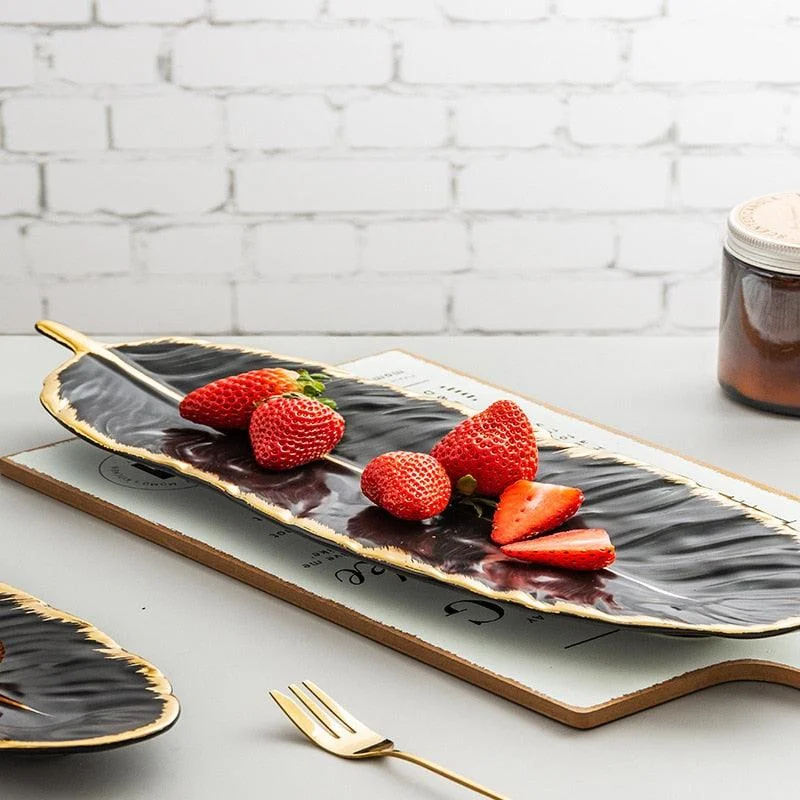 Ceramic Feather Tray -  - #tag1#