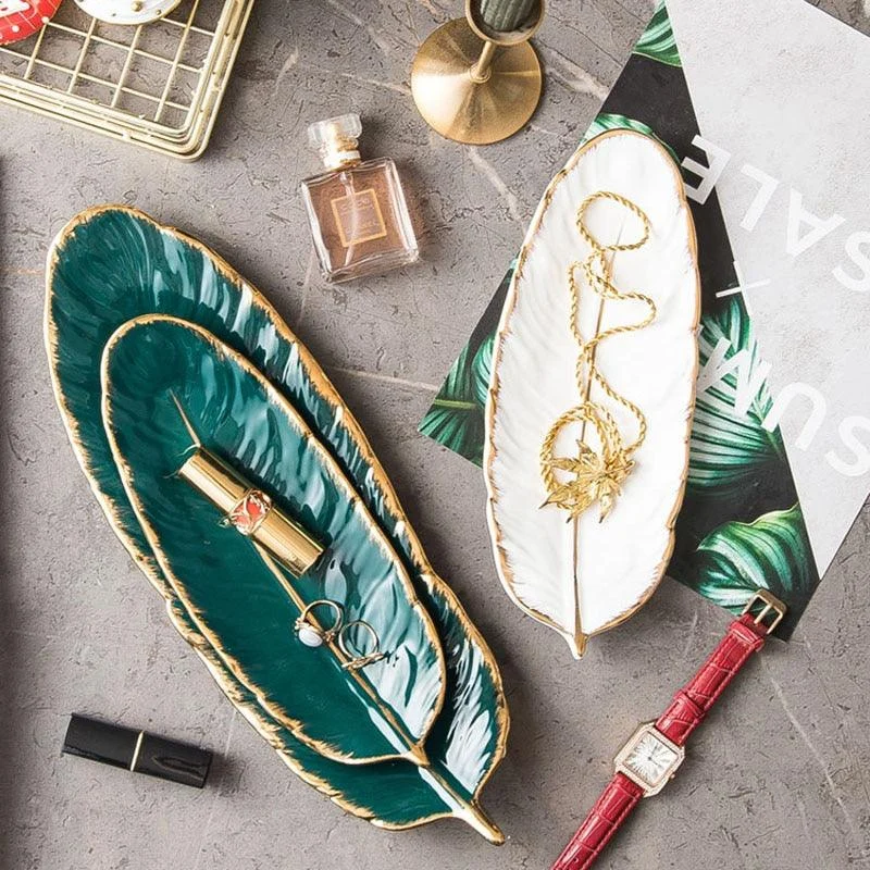 Ceramic Feather Tray -  - #tag1#
