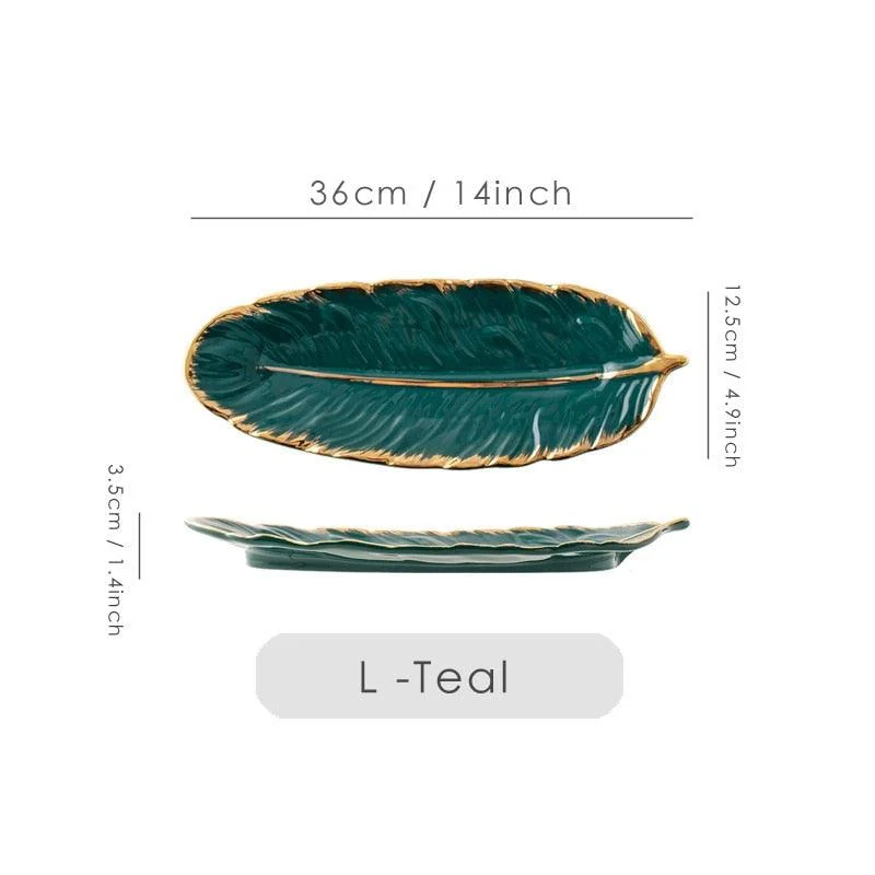 Ceramic Feather Tray -  - #tag1#