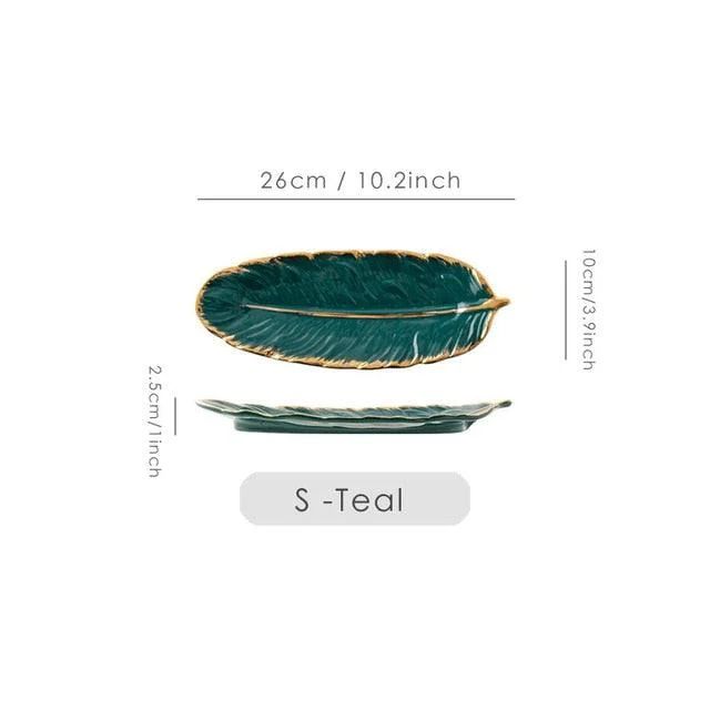 Ceramic Feather Tray -  - #tag1#