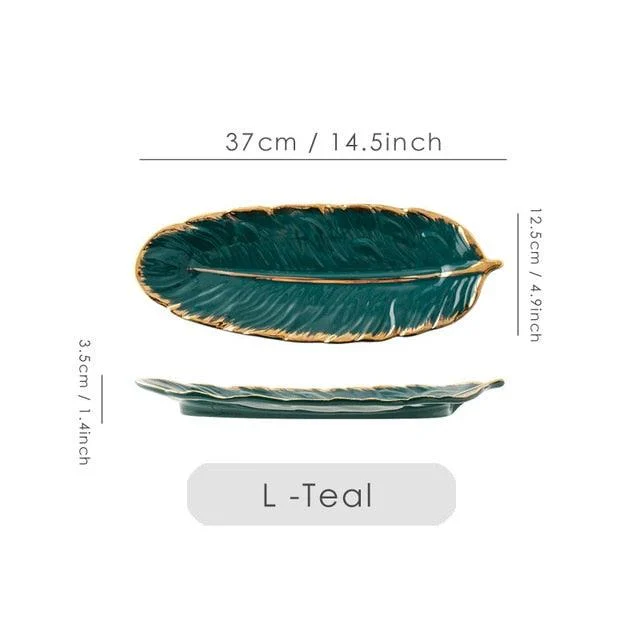 Ceramic Feather Tray -  - #tag1#