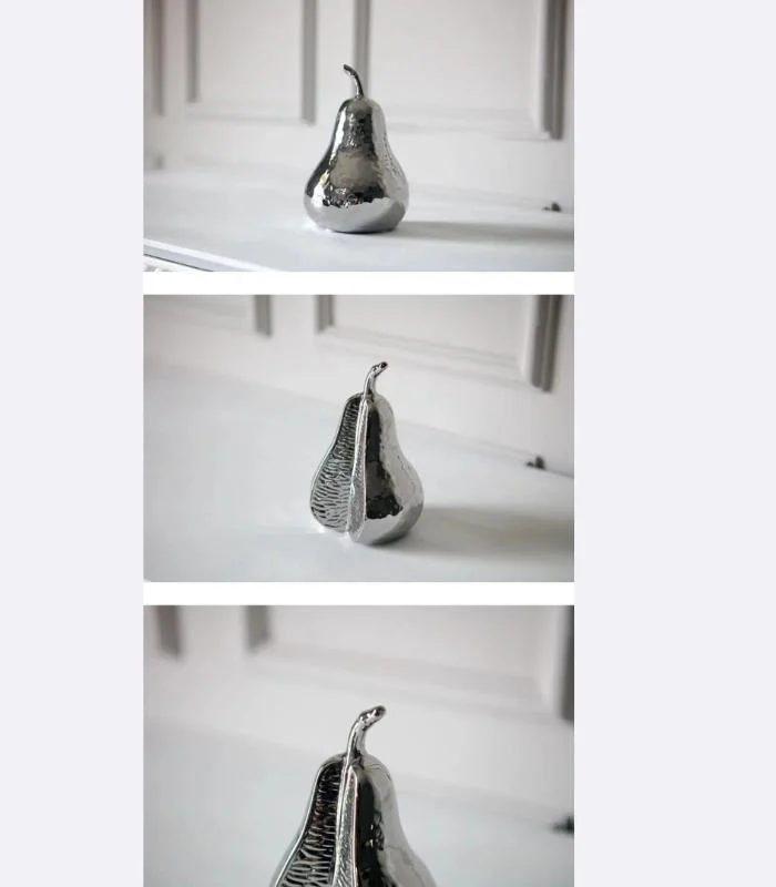 Ceramic Fruit Ornaments - Decorative Object Pear and Tangerine -  - #tag1#