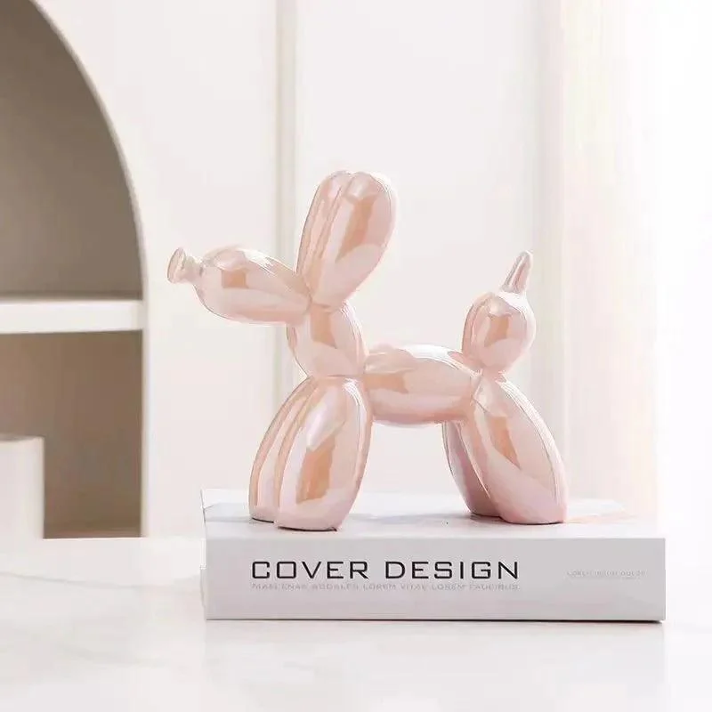 Ceramic Glossy Balloon Dog Ornament -  - #tag1#