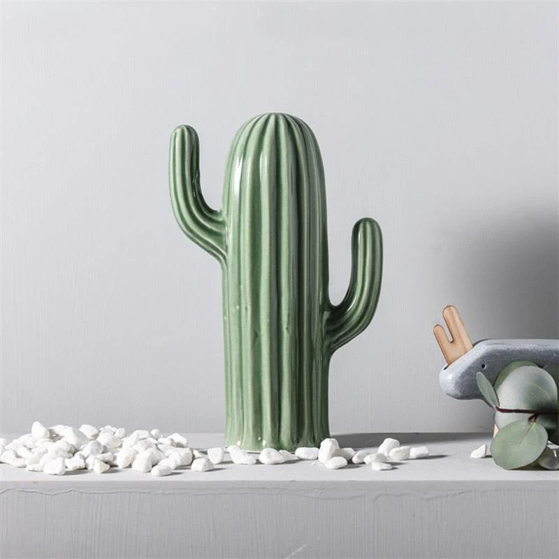 Ceramic Green Cactus Decor -  - #tag1#