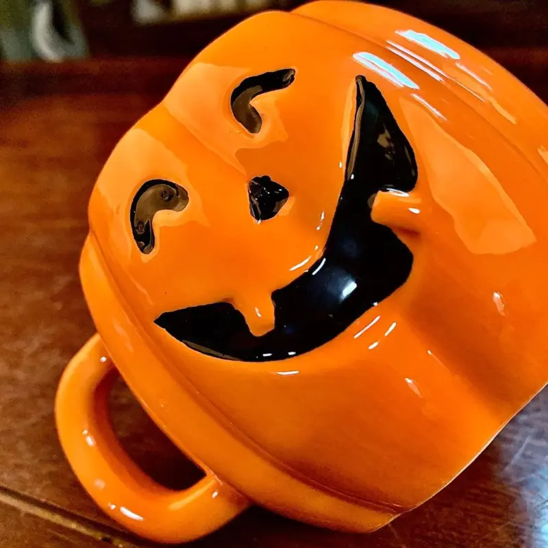 Ceramic Halloween Pumpkin Mug tag1