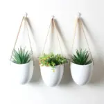 Ceramic Hanging Planter 3 Piece Set