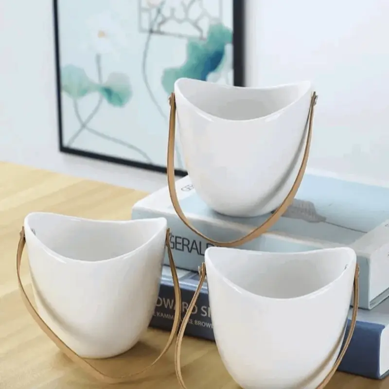 Ceramic Hanging Planter 3 Piece Set