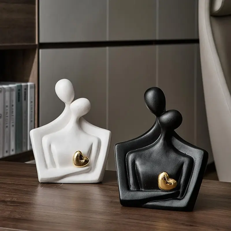 Ceramic Heart Lover Figurine tag1