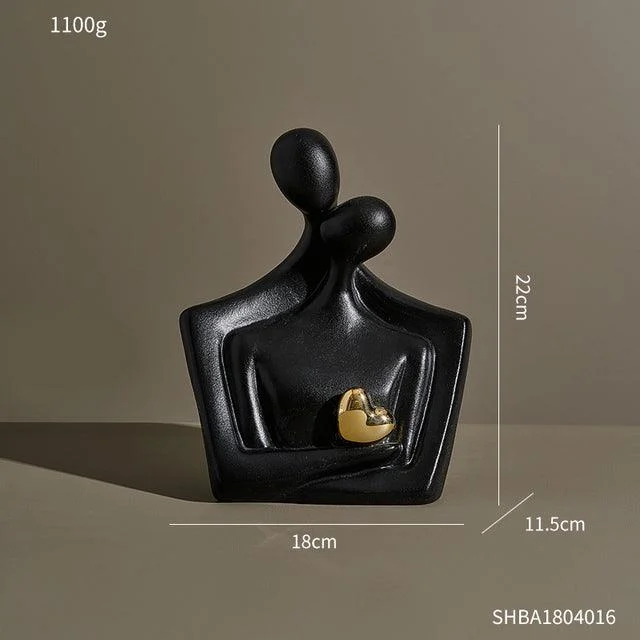 Ceramic Heart Lover Figurine -  - #tag1#