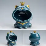 Ceramic Laughing Cat Storage Astray tag1