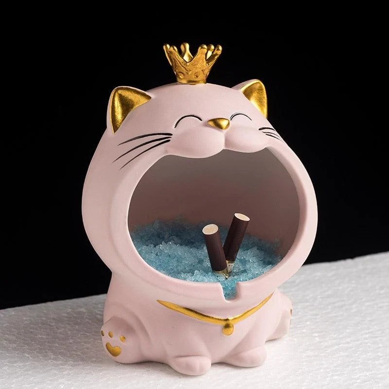Ceramic Laughing Cat Storage/Astray -  - #tag1#
