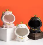 Ceramic Laughing Cat Storage Astray tag1